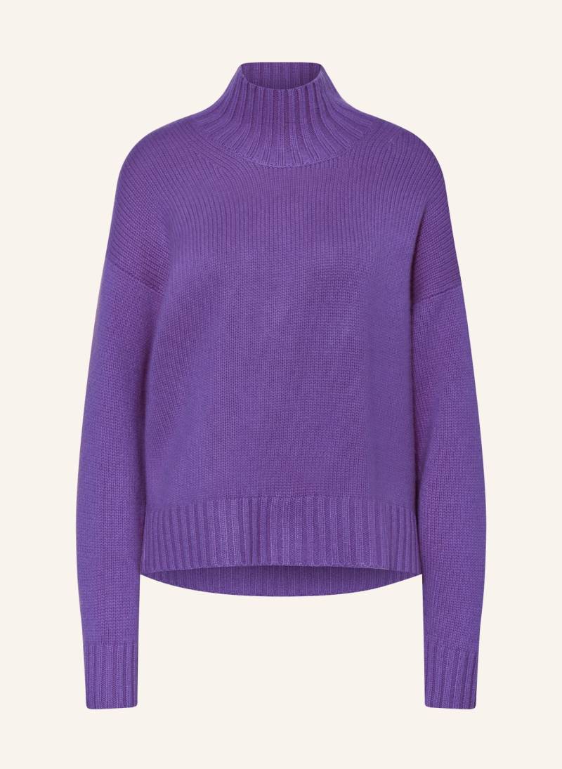 Purschoen Oversized-Pullover Florenz Aus Cashmere lila von PURSCHOEN