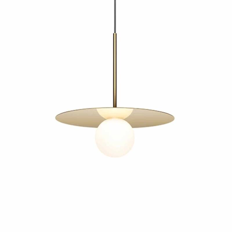 Bola Disc 12 Hängeleuchte, Farbe brass von Pablo Design