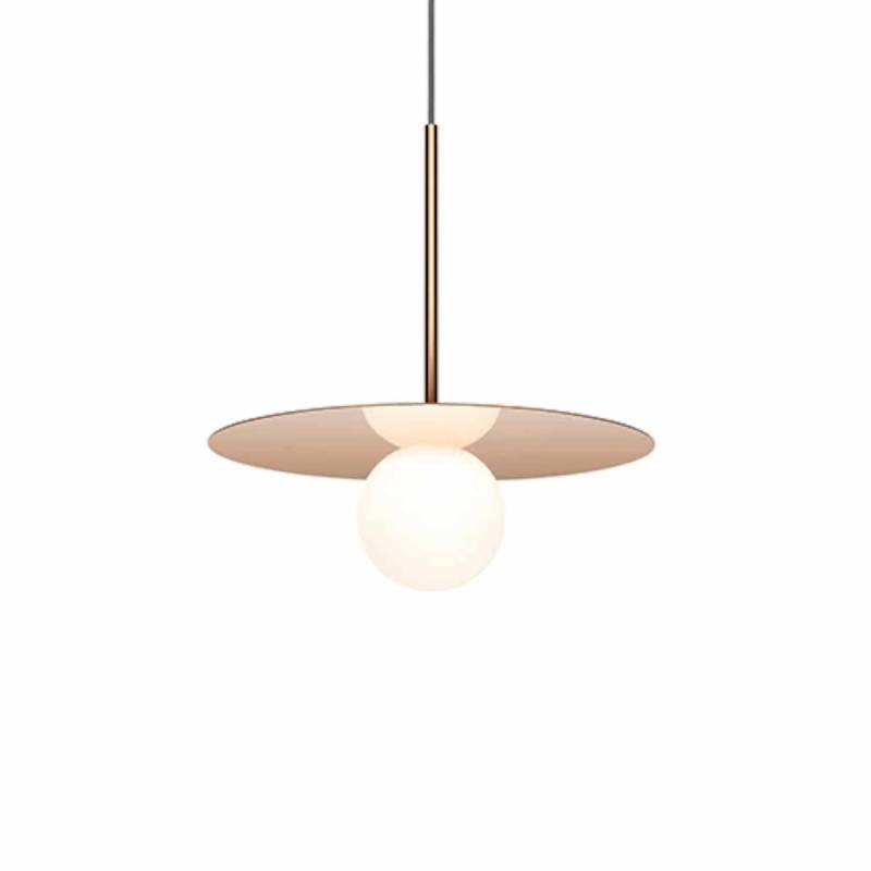 Bola Disc 12 Hängeleuchte, Farbe rose gold von Pablo Design