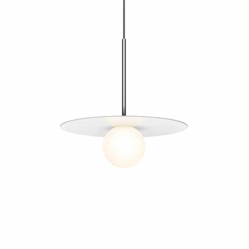 Bola Disc 12 Hängeleuchte, Farbe white von Pablo Design