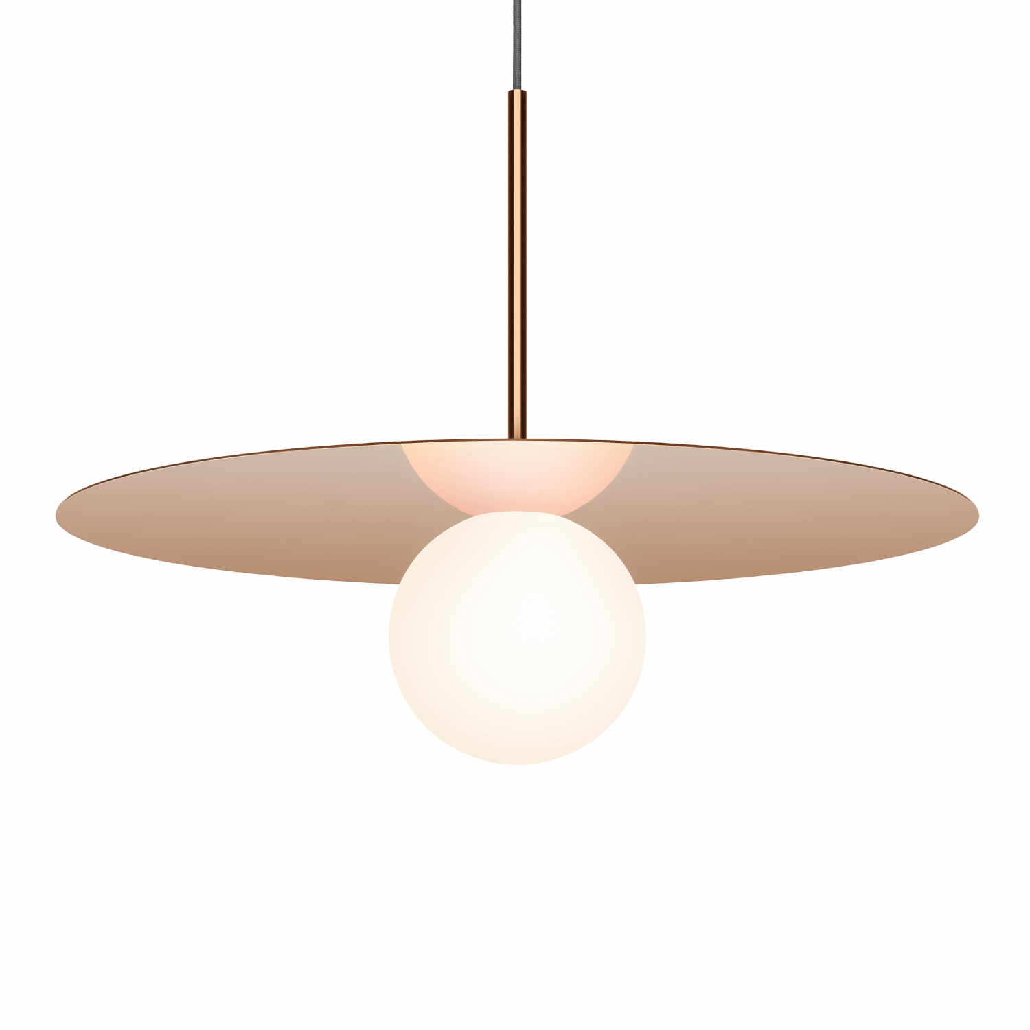 Bola Disc 18 Hängeleuchte, Farbe rose gold von Pablo Design