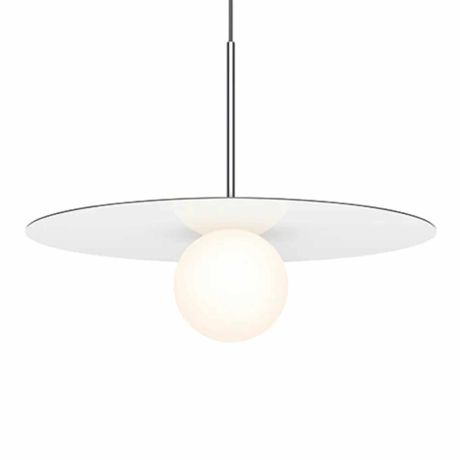 Bola Disc 22 Hängeleuchte, Farbe white von Pablo Design