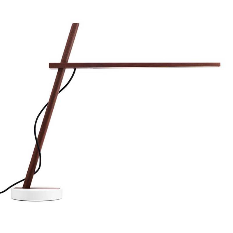 Clamp Freestanding Tischleuchte, Ausführung walnut/black von Pablo Design