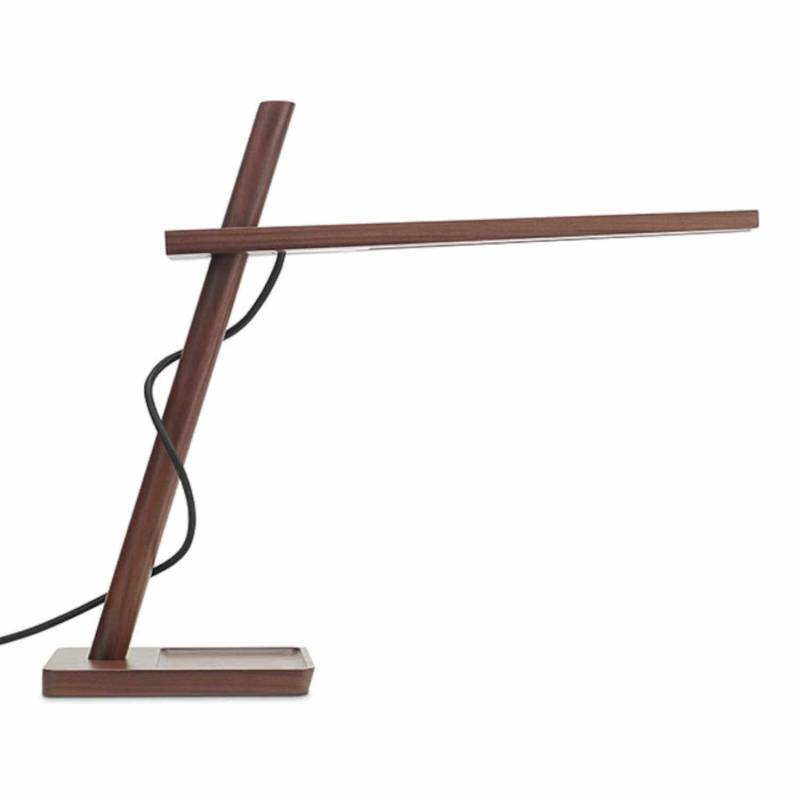 Clamp Mini Tischleuchte, Ausführung walnut/black von Pablo Design