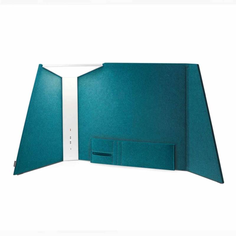 Corner Office 30 Akustik Panel-Tischleuchte, Farbe turquoise von Pablo Design