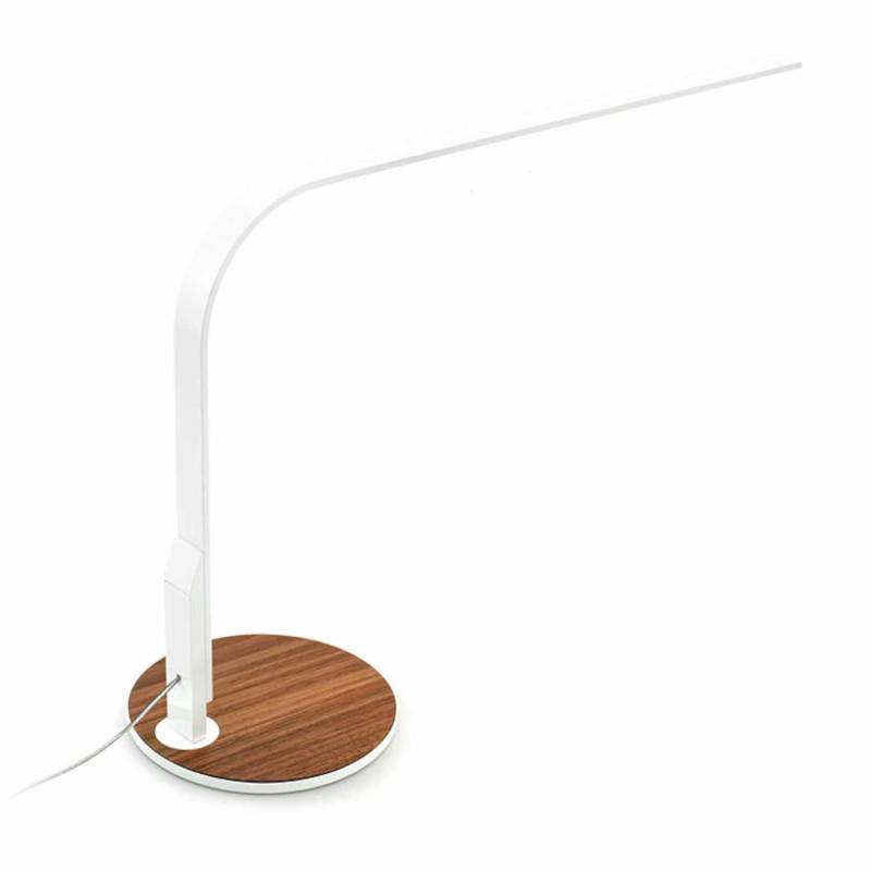 LIM360 Tischleuchte, Farbe white/walnut insert von Pablo Design