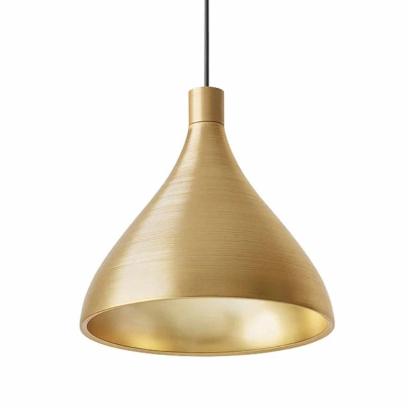 Swell Single Medium Hängeleuchte, Farbe brass/brass von Pablo Design