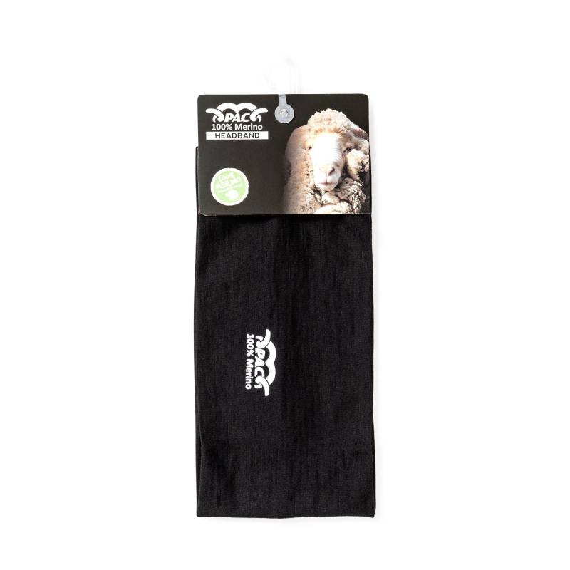 Pac - Stirnband, Merino Total Black, One Size, Black von Pac