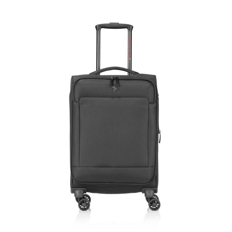 Weichschalenkoffer, Spinner Unisex Black 55 CM von PACK EASY