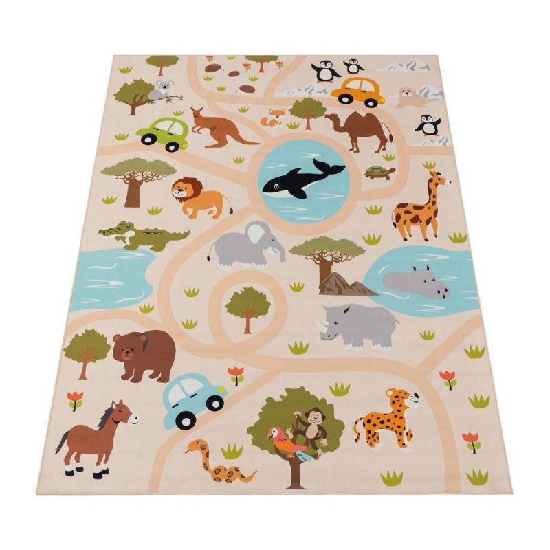 Paco Home - 1A Kinderzimmerteppich Mit Tieren, 160X220CM von Paco Home