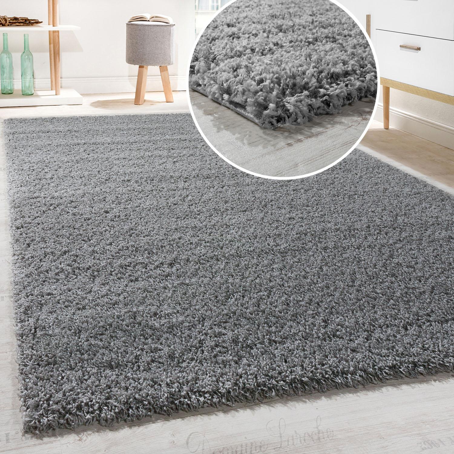 Paco Home Hochflor-Teppich »Sky 250«, rechteckig, 34 mm Höhe, gewebt, Uni-Farben, intensive Farbbrillanz, auch als Läufer erhältlich von PACO HOME