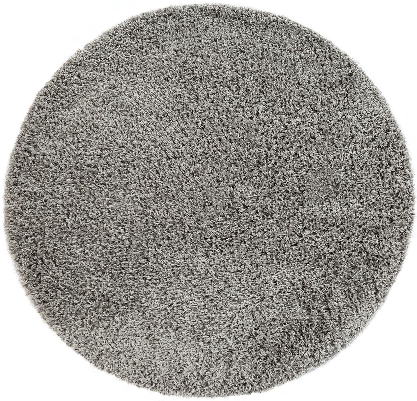 Paco Home Hochflor-Teppich »Twister 500«, rund, 44 mm Höhe, Uni Hochflor Shaggy mit hoher Fadendichte von PACO HOME