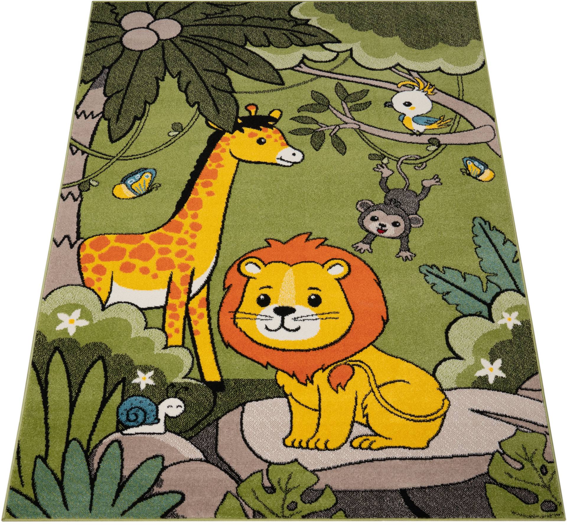 Paco Home Kinderteppich »ECE 958«, rechteckig, 14 mm Höhe, Kurzflor, Motiv süsse Zoo Tiere, Kinderzimmer Paco Home Kinderteppich »ECE 958«, rechteckig, 14 mm Höhe, Kurzflor, Motiv süsse Zoo Tiere, Kinderzimmer von PACO HOME
