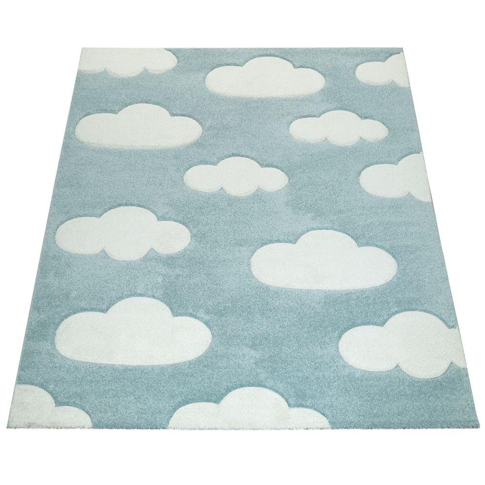 Kinderteppich 3d Wolken Muster Unisex  120X170CM von Paco Home