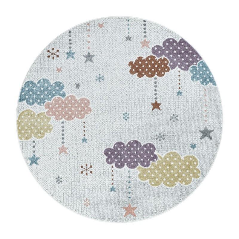 Kinderteppich Wolken Sterne Weich Unisex  160 cm von Paco Home