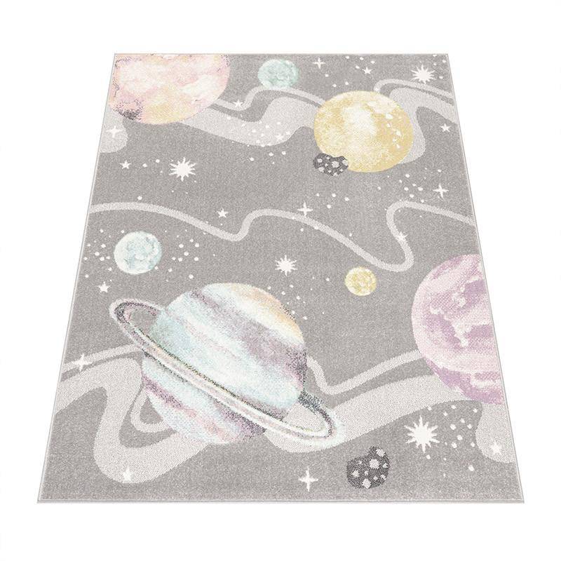 Kinderteppich Weltall Universum Hell Unisex  200X280CM von Paco Home