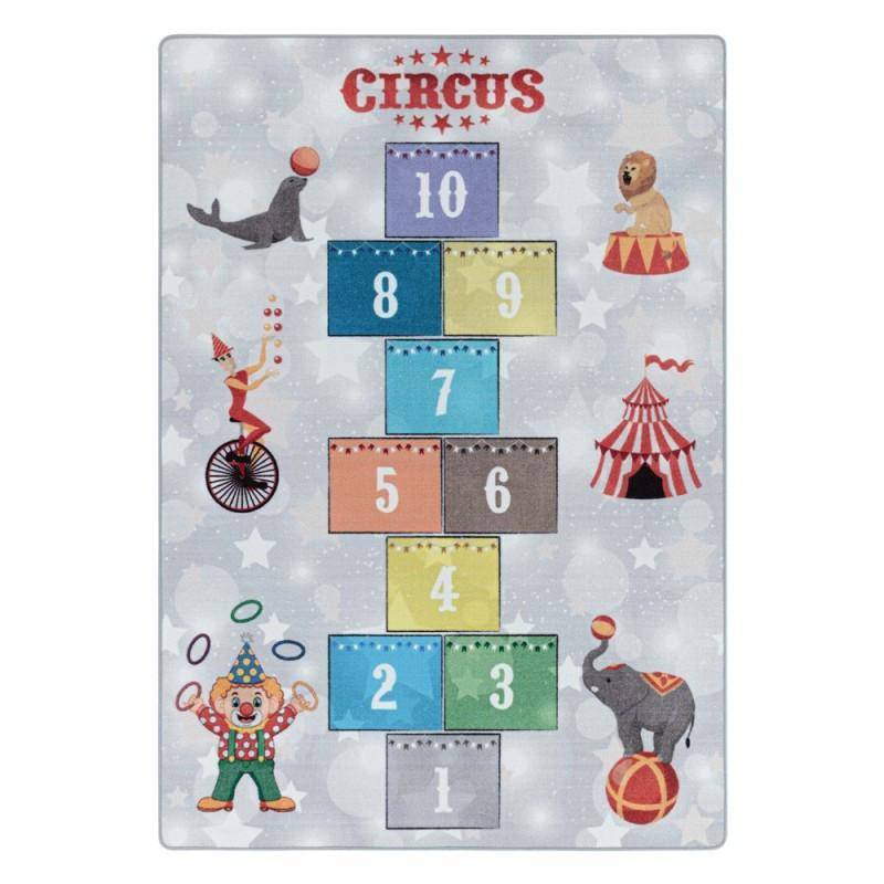 Kinderteppich Zirkus Clown Löwe Unisex  100x150 cm von Paco Home