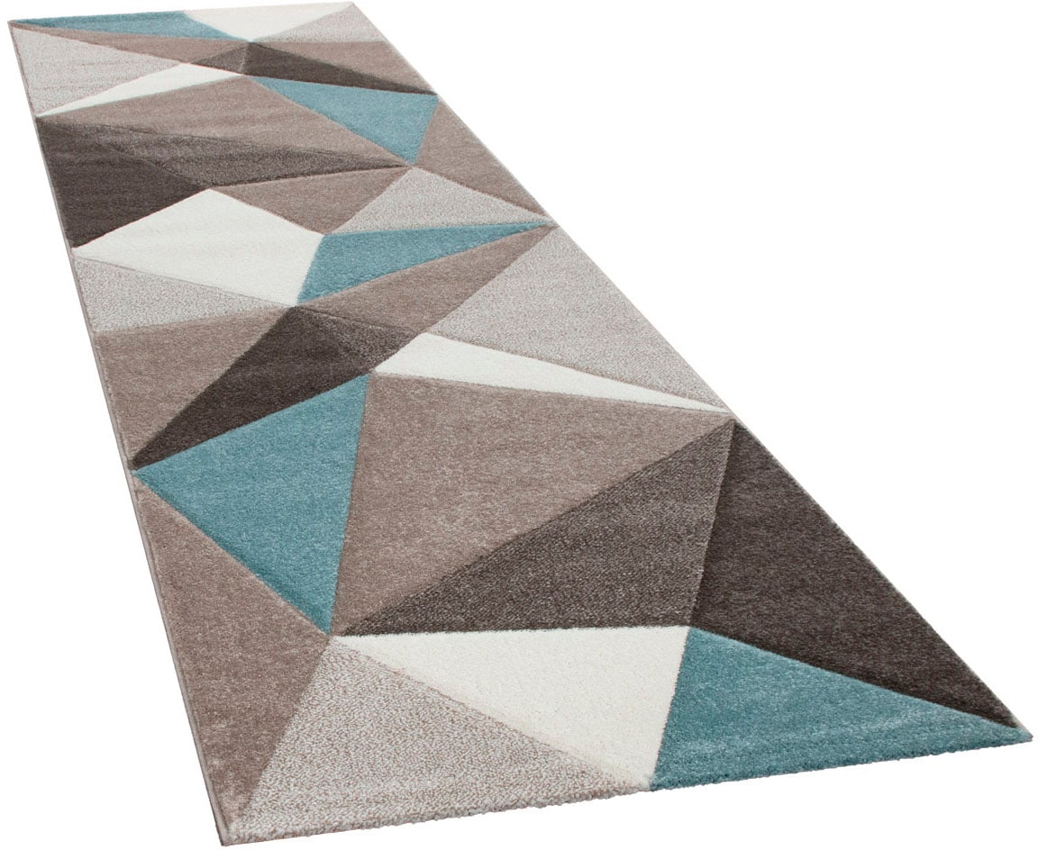 Paco Home Läufer »Lara 237«, rechteckig, 16 mm Höhe, Teppich-Läufer, Kurzflor, modernes Design, mit Konturenschnitt Paco Home Läufer »Lara 237«, rechteckig, 16 mm Höhe, Teppich-Läufer, Kurzflor, modernes Design, mit Konturenschnitt von PACO HOME