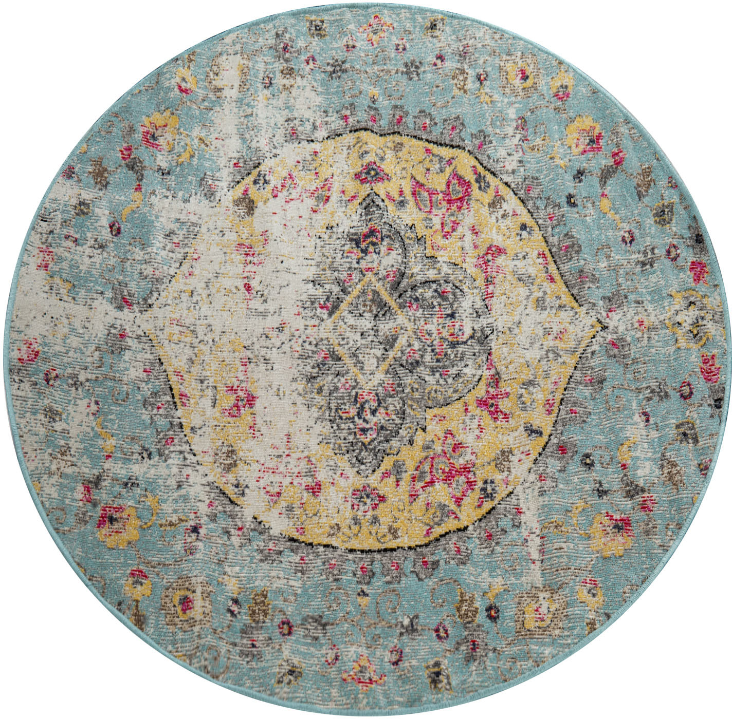 Paco Home Teppich »Artigo 401«, rund, 4 mm Höhe, Kurzflor, Orient-Optik, Vintage Design, In- und Outdoor geeignet Paco Home Teppich »Artigo 401«, rund, 4 mm Höhe, Kurzflor, Orient-Optik, Vintage Design, In- und Outdoor geeignet von PACO HOME