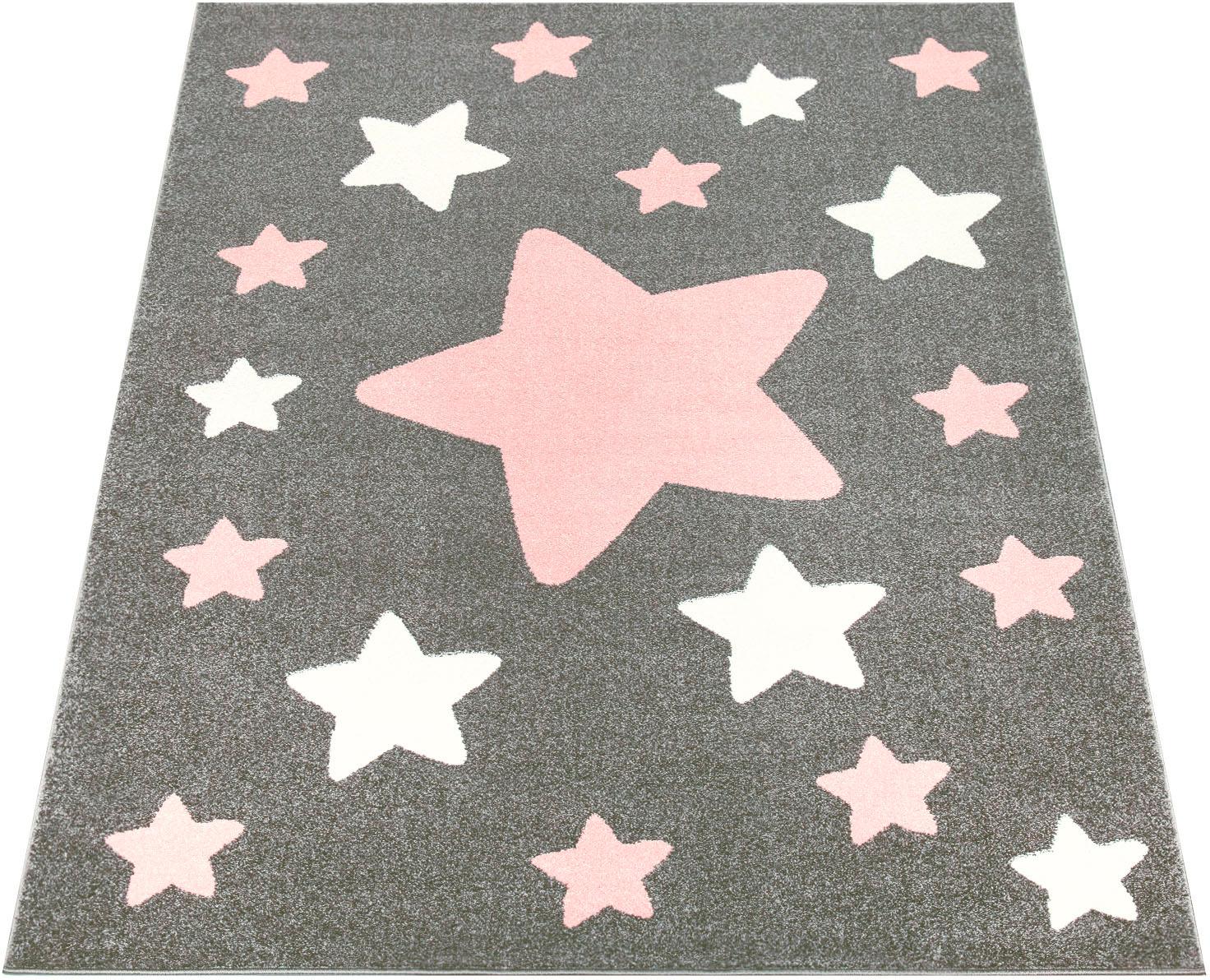 Paco Home Kinderteppich »Capri 330«, rechteckig, 11 mm Höhe, Kurzflor, Motiv Sterne, Pastell-Farben, Kinderzimmer Paco Home Kinderteppich »Capri 330«, rechteckig, 11 mm Höhe, Kurzflor, Motiv Sterne, Pastell-Farben, Kinderzimmer von PACO HOME