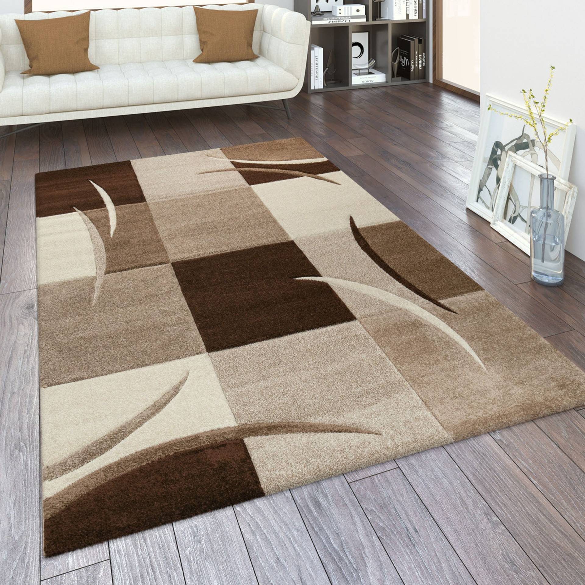 Paco Home Teppich »Diamond 665«, rechteckig, 17 mm Höhe, Karo Muster, 3D-Design, auch als Läufer, Wohnzimmer, Schlafzimmer Paco Home Teppich »Diamond 665«, rechteckig, 17 mm Höhe, Karo Muster, 3D-Design, auch als Läufer, Wohnzimmer, Schlafzimmer von PACO HOME