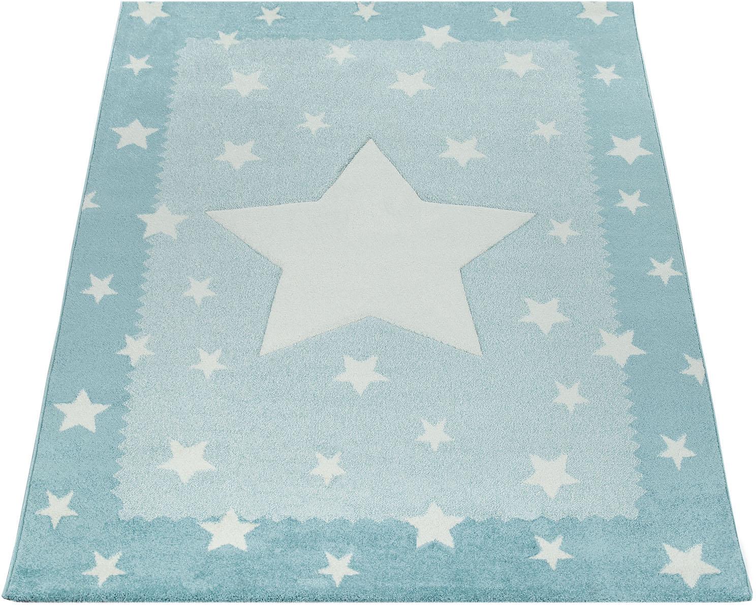 Paco Home Kinderteppich »Ela 398«, rechteckig, 17 mm Höhe, 3D-Design, Motiv Sterne, Pastell-Farben, mit Bordüre, Kinderzimmer Paco Home Kinderteppich »Ela 398«, rechteckig, 17 mm Höhe, 3D-Design, Motiv Sterne, Pastell-Farben, mit Bordüre, Kinderzimmer von PACO HOME
