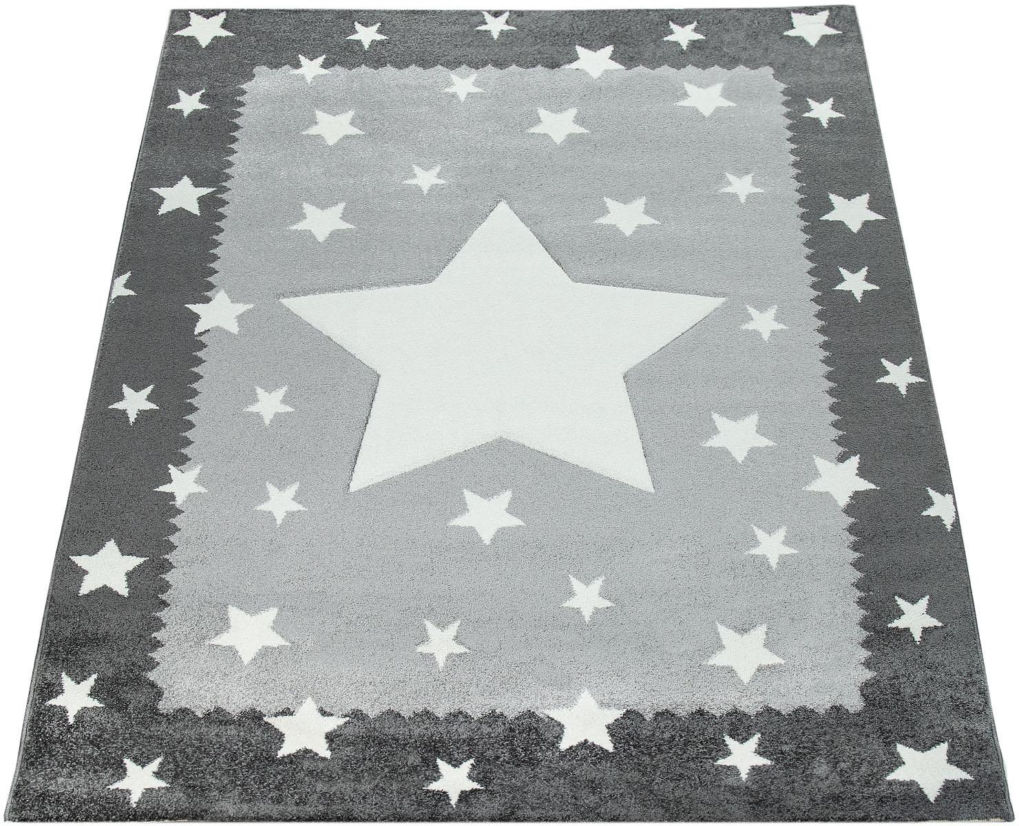 Paco Home Kinderteppich »Ela 398«, rechteckig, 17 mm Höhe, 3D-Design, Motiv Sterne, Pastell-Farben, mit Bordüre, Kinderzimmer Paco Home Kinderteppich »Ela 398«, rechteckig, 17 mm Höhe, 3D-Design, Motiv Sterne, Pastell-Farben, mit Bordüre, Kinderzimmer von PACO HOME