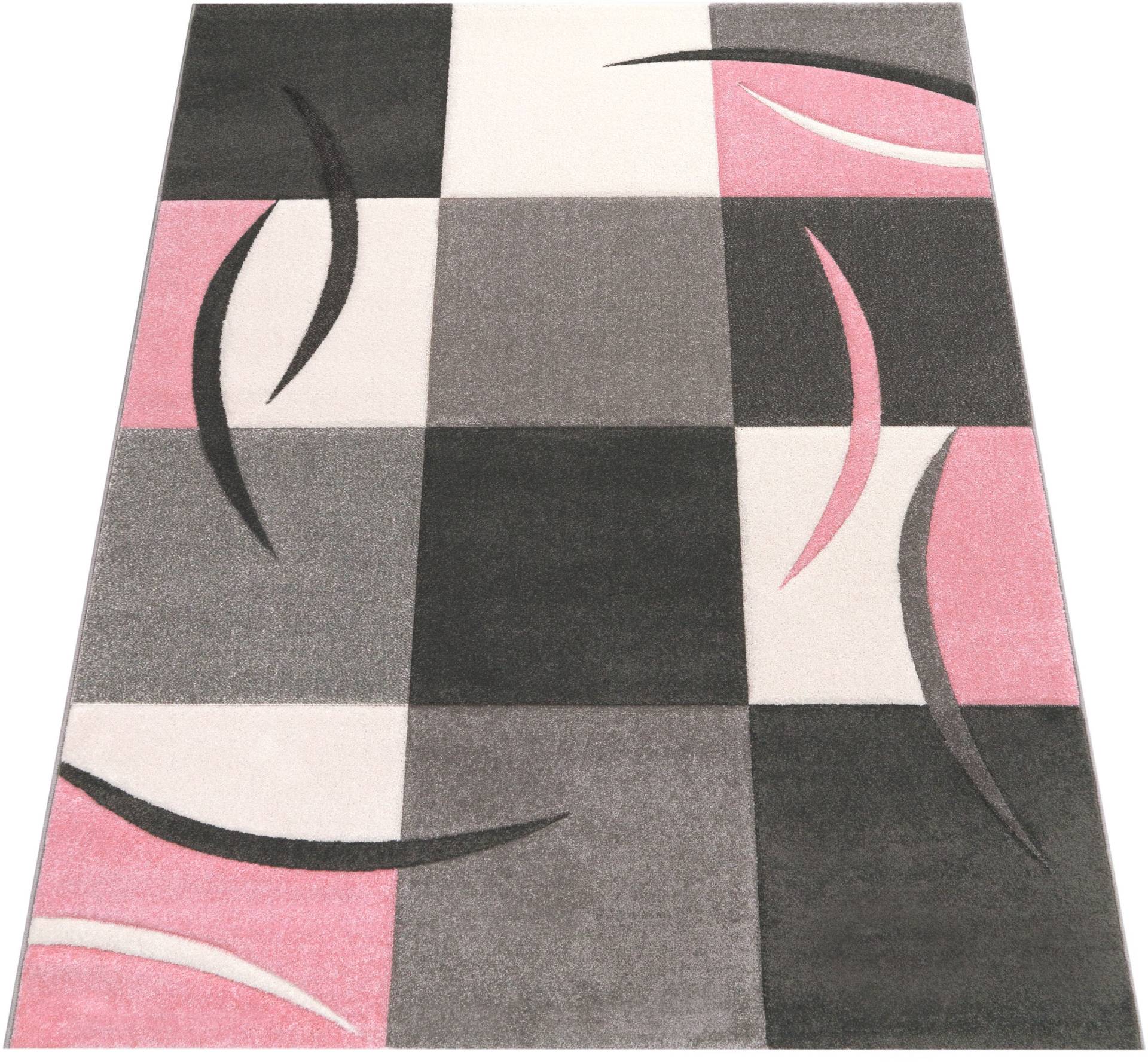 Paco Home Teppich »Lara 235«, rechteckig, 16 mm Höhe, Kurzflor, modernes Design, Pastell-Farben, mit Konturenschnitt Paco Home Teppich »Lara 235«, rechteckig, 16 mm Höhe, Kurzflor, modernes Design, Pastell-Farben, mit Konturenschnitt von PACO HOME