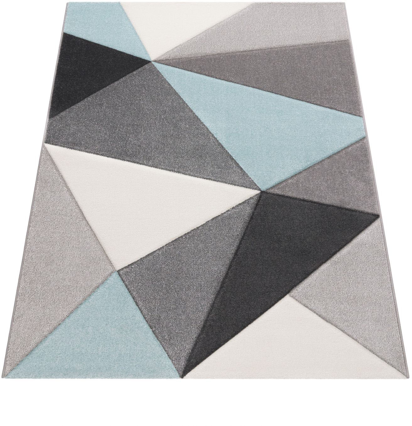 Paco Home Teppich »Lara 237«, rechteckig, 16 mm Höhe, Kurzflor, modernes geometrisches Design, mit Konturenschnitt Paco Home Teppich »Lara 237«, rechteckig, 16 mm Höhe, Kurzflor, modernes geometrisches Design, mit Konturenschnitt von PACO HOME