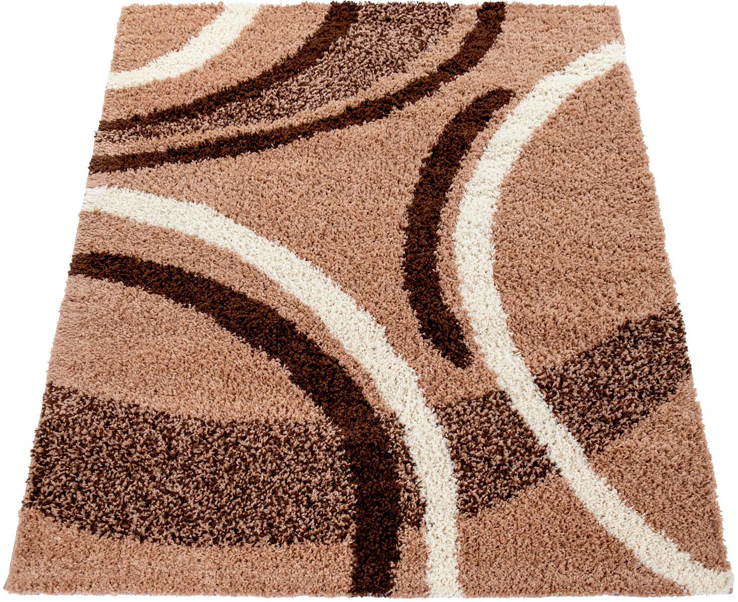 Paco Home Hochflor-Teppich »Mango 301«, rechteckig, weicher Shaggy, modernes Design, ideal im Wohnzimmer & Schlafzimmer von PACO HOME