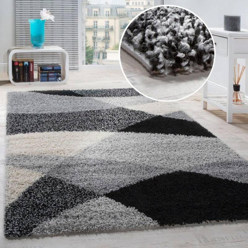 Paco Home Hochflor-Teppich »Mango 308«, rechteckig, weicher Shaggy, modernes Design, ideal im Wohnzimmer & Schlafzimmer von PACO HOME