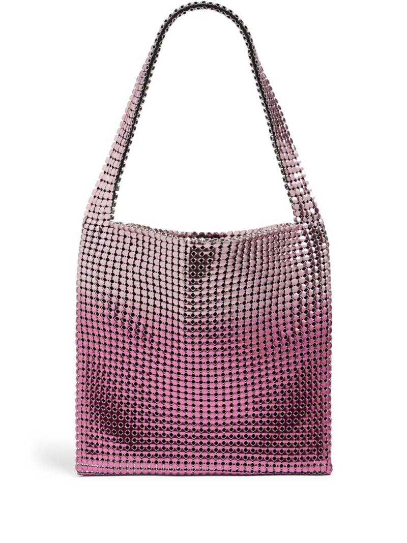 Rabanne Pixel metallic hobo tote bag - Pink von Rabanne