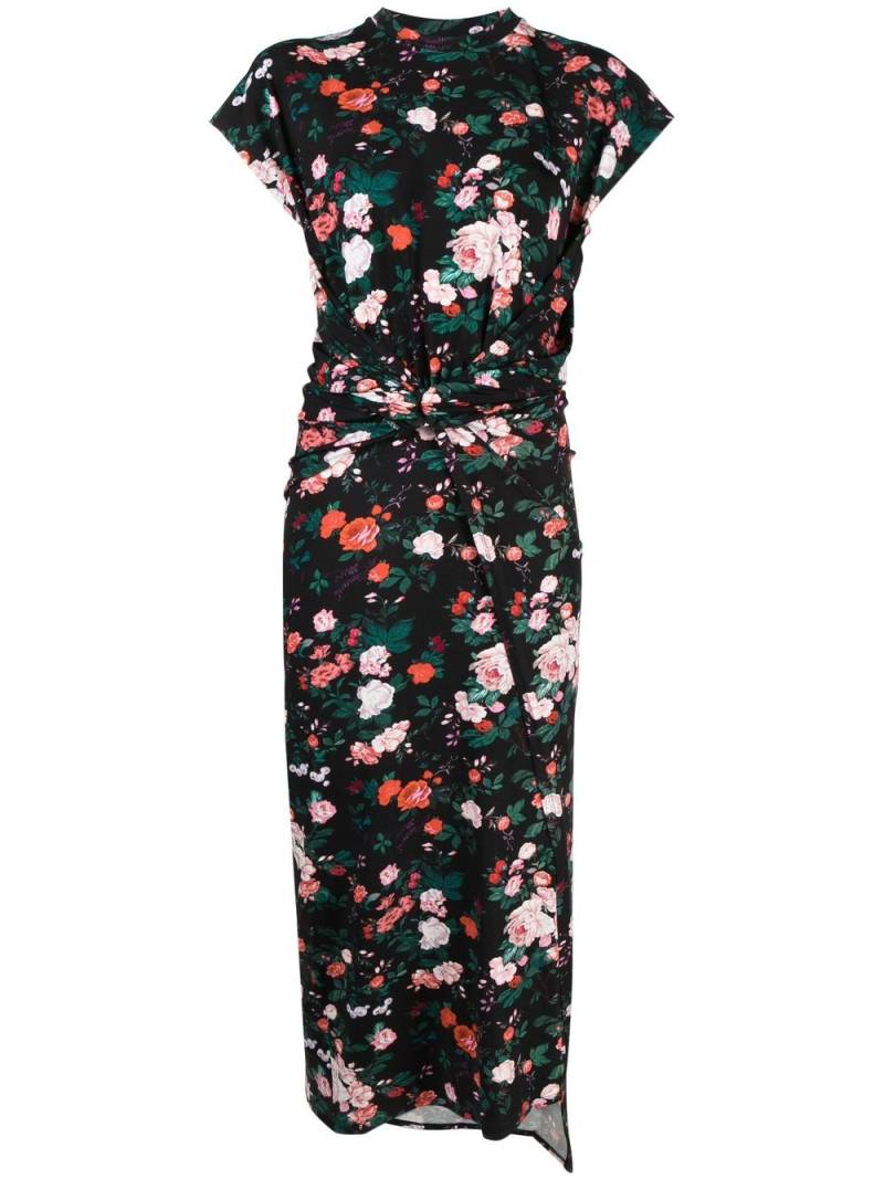 Rabanne floral-print maxi dress - Black von Rabanne