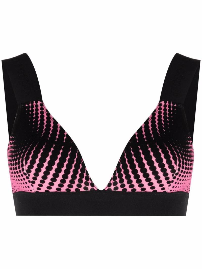 Rabanne gradient-effect sports bra - Black von Rabanne