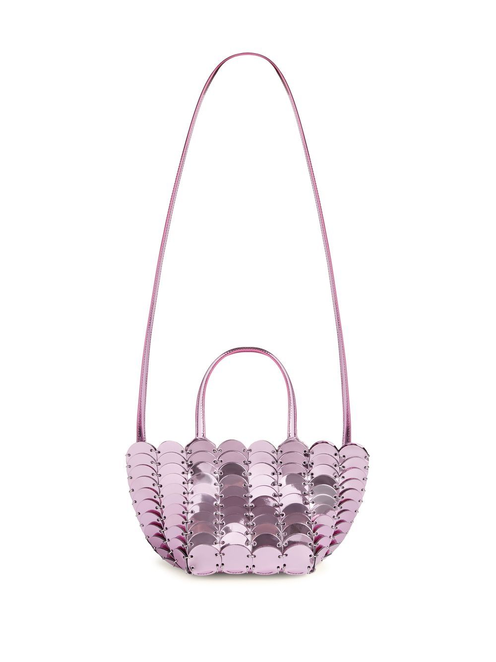 Rabanne metallic effect sequin-embellished shoulder bag - Pink von Rabanne