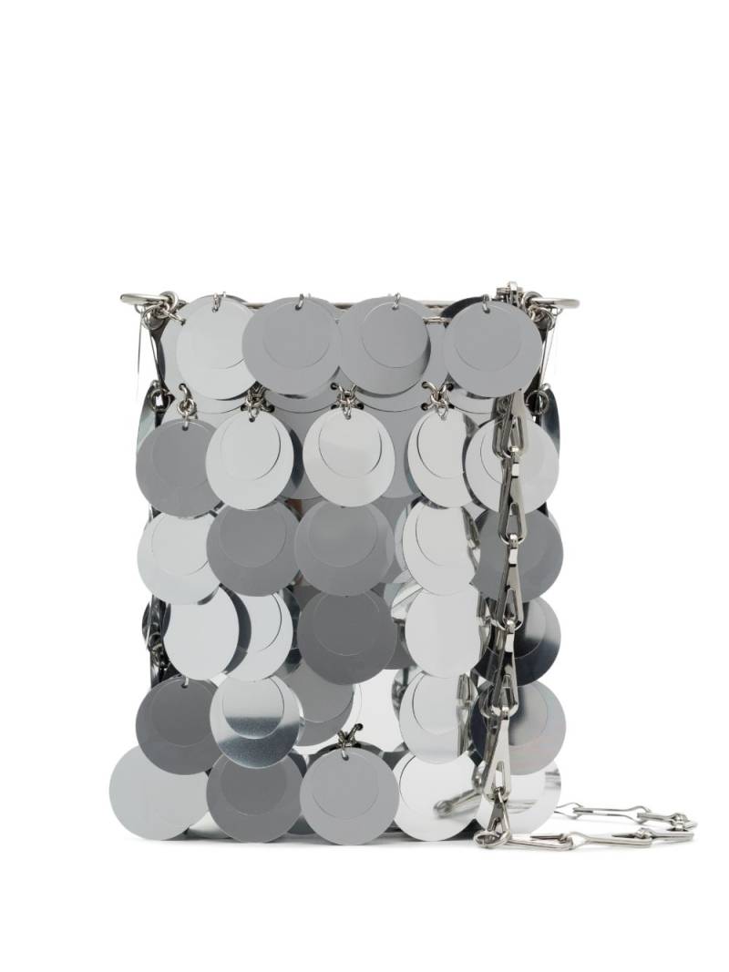 Rabanne oversized sequin shoulder bag - Silver von Rabanne