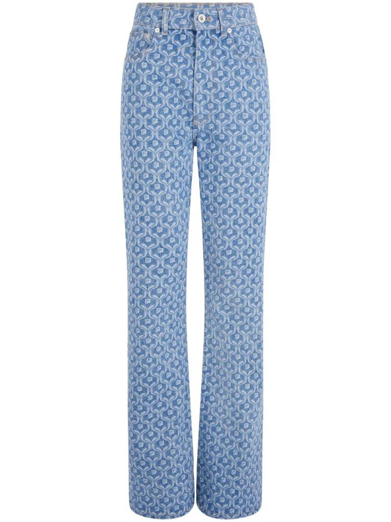 Rabanne patterned straight-leg jeans - Blue von Rabanne