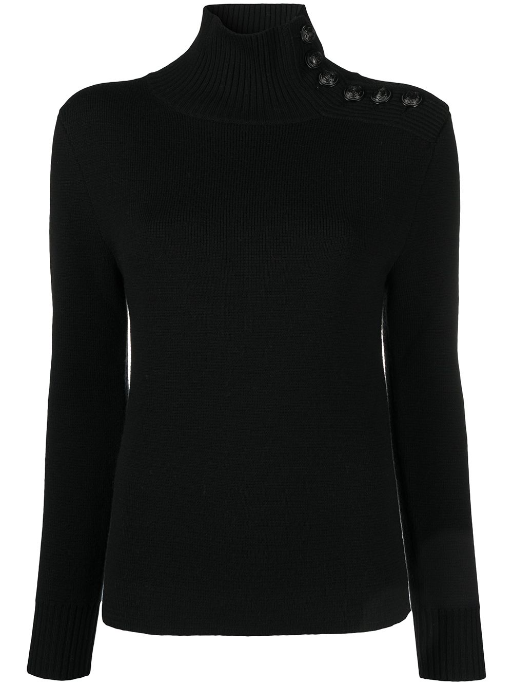 Rabanne roll-neck merino wool jumper - Black von Rabanne