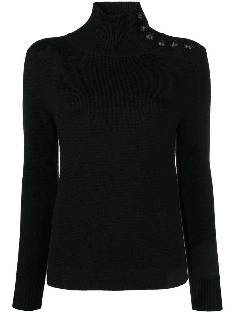 Rabanne roll-neck merino wool jumper - Black von Rabanne