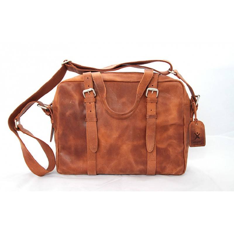 Aktentasche Vintage Leder Lombard Street von Pajass