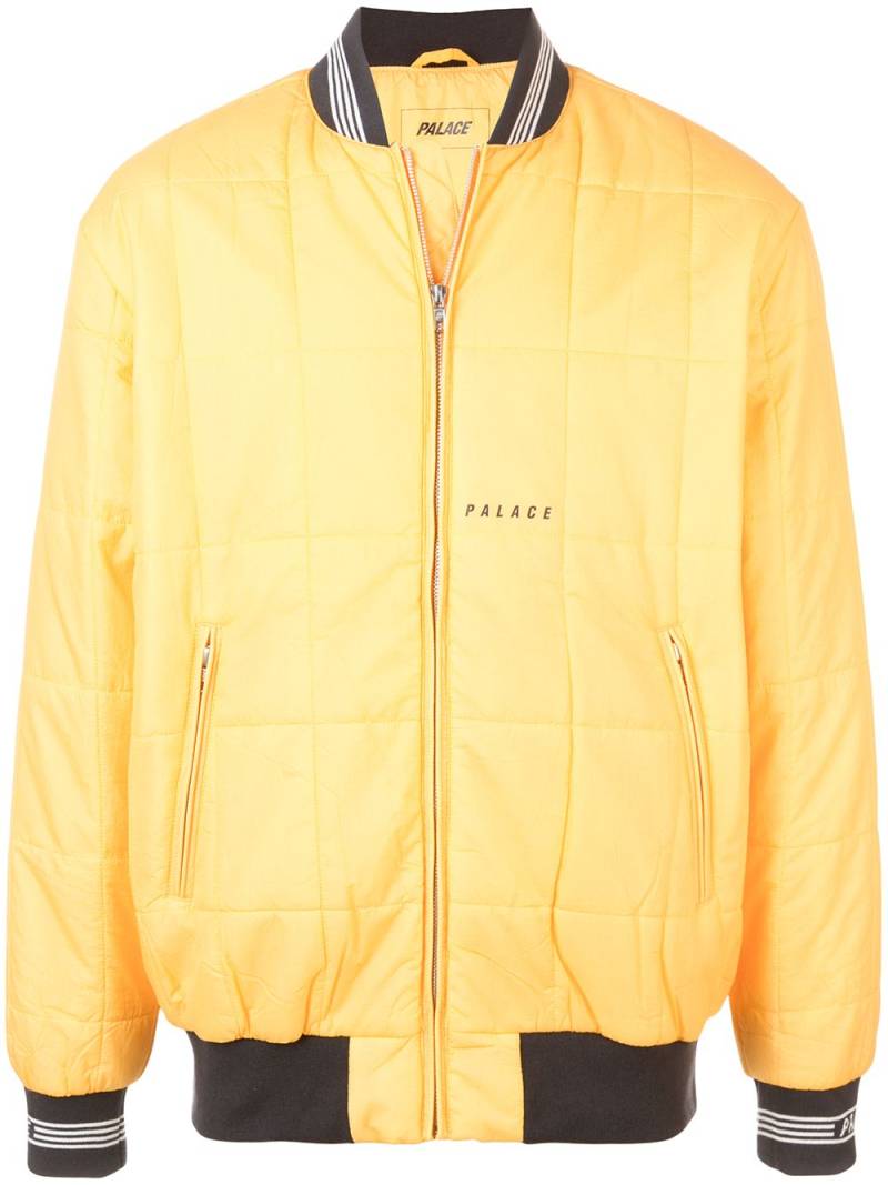 Palace Q-Bomber quilted bomber jacket - Yellow von Palace