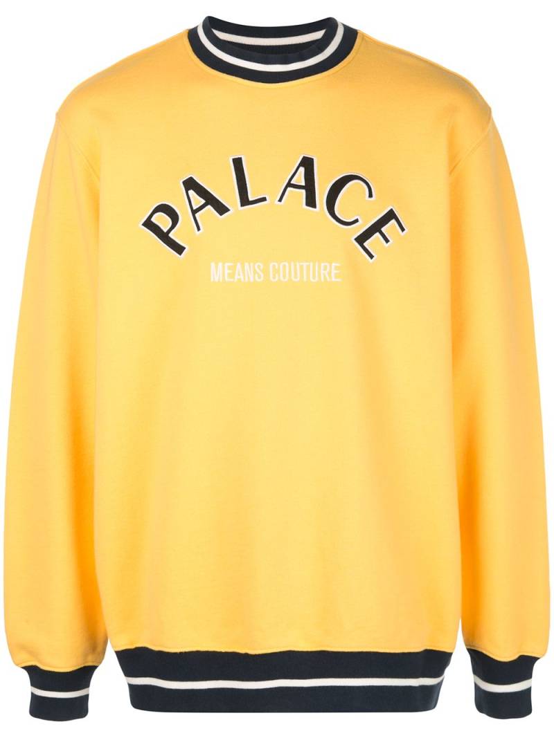 Palace Couture "Yellow" crew neck sweatshirt von Palace