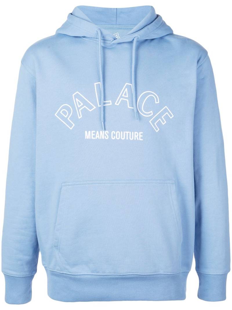 Palace Couture logo-print hoodie - Blue von Palace