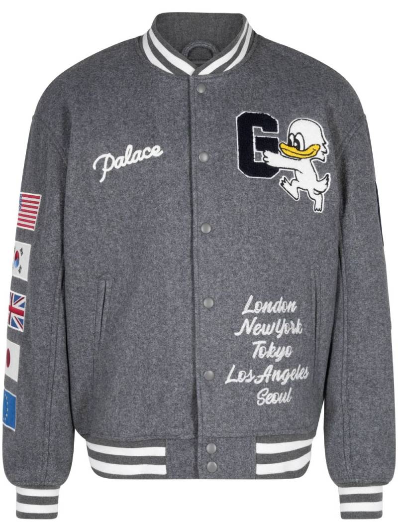 Palace x Gap varsity jacket - Grey von Palace