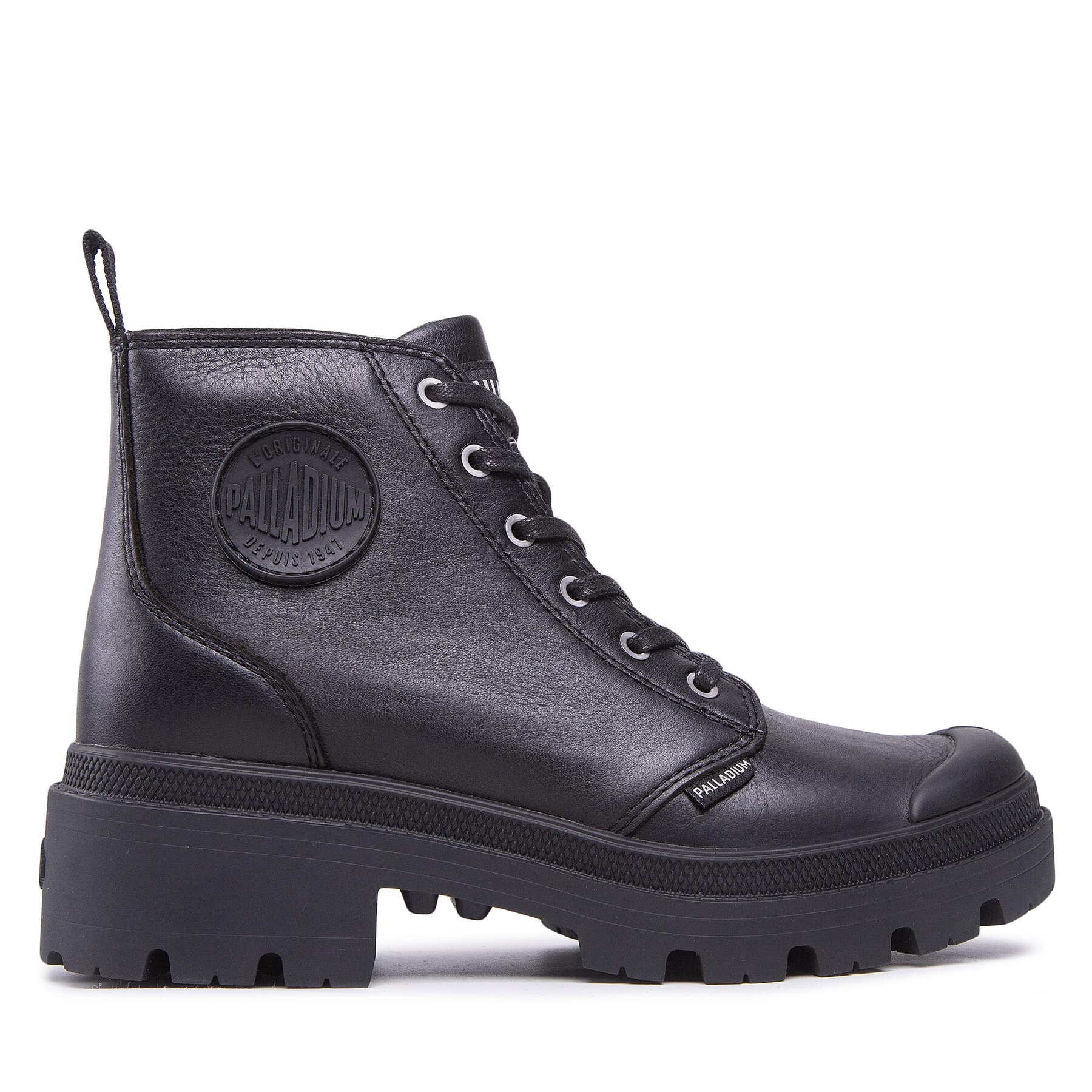 Schnürstiefeletten Palladium Pallabase Leather 96905-001-M Schwarz Schnürstiefeletten Palladium Pallabase Leather 96905-001-M Schwarz von Palladium