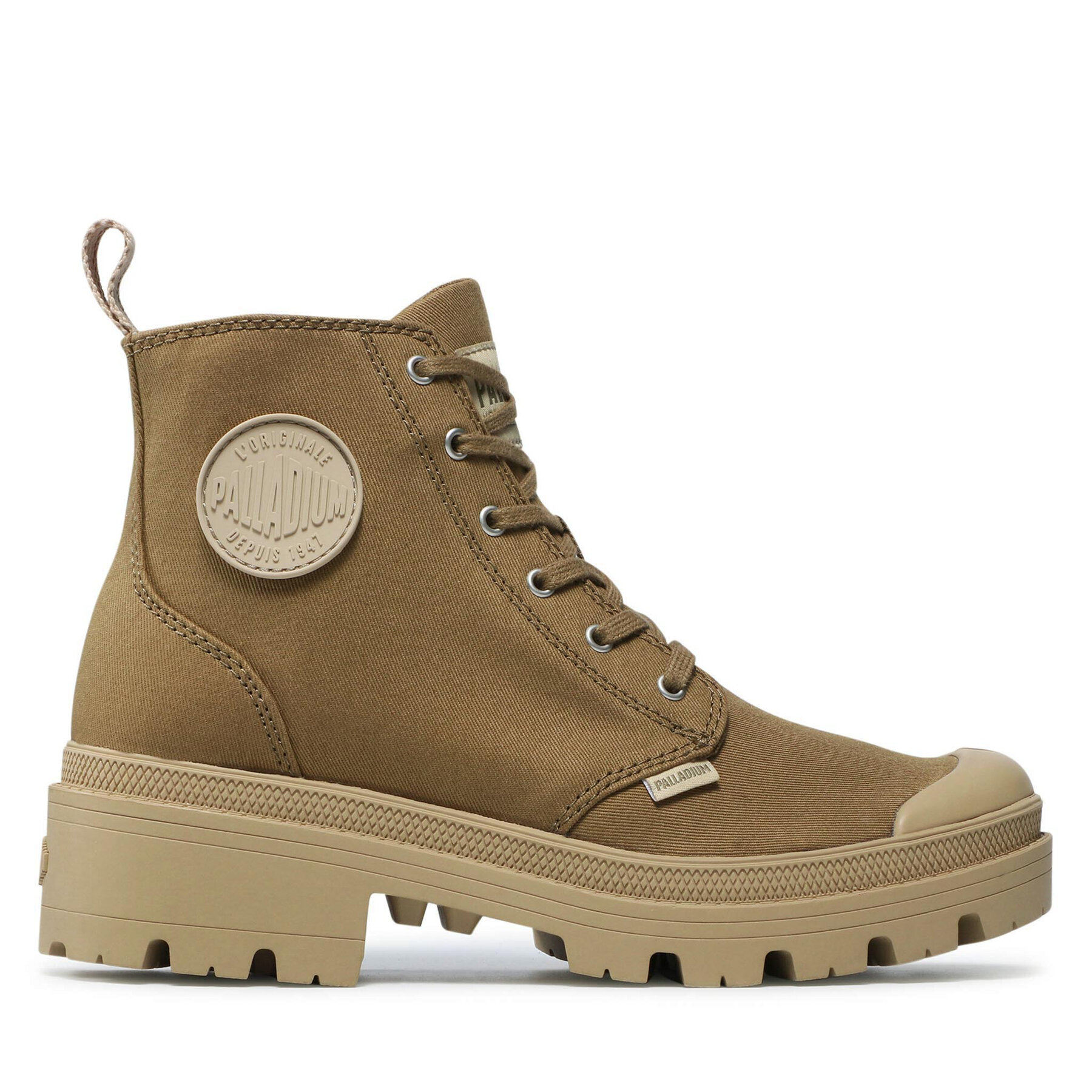 Schnürstiefeletten Palladium Pallabase Twill 96907-204-M Grün Schnürstiefeletten Palladium Pallabase Twill 96907-204-M Grün von Palladium