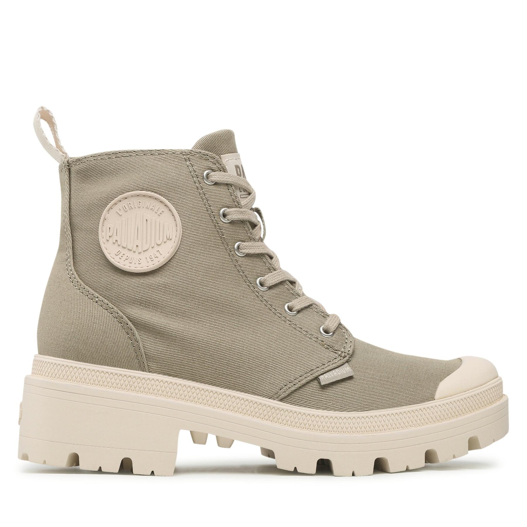 Schnürstiefeletten Palladium Pallabase Twill 96907-297-M Grün Schnürstiefeletten Palladium Pallabase Twill 96907-297-M Grün von Palladium