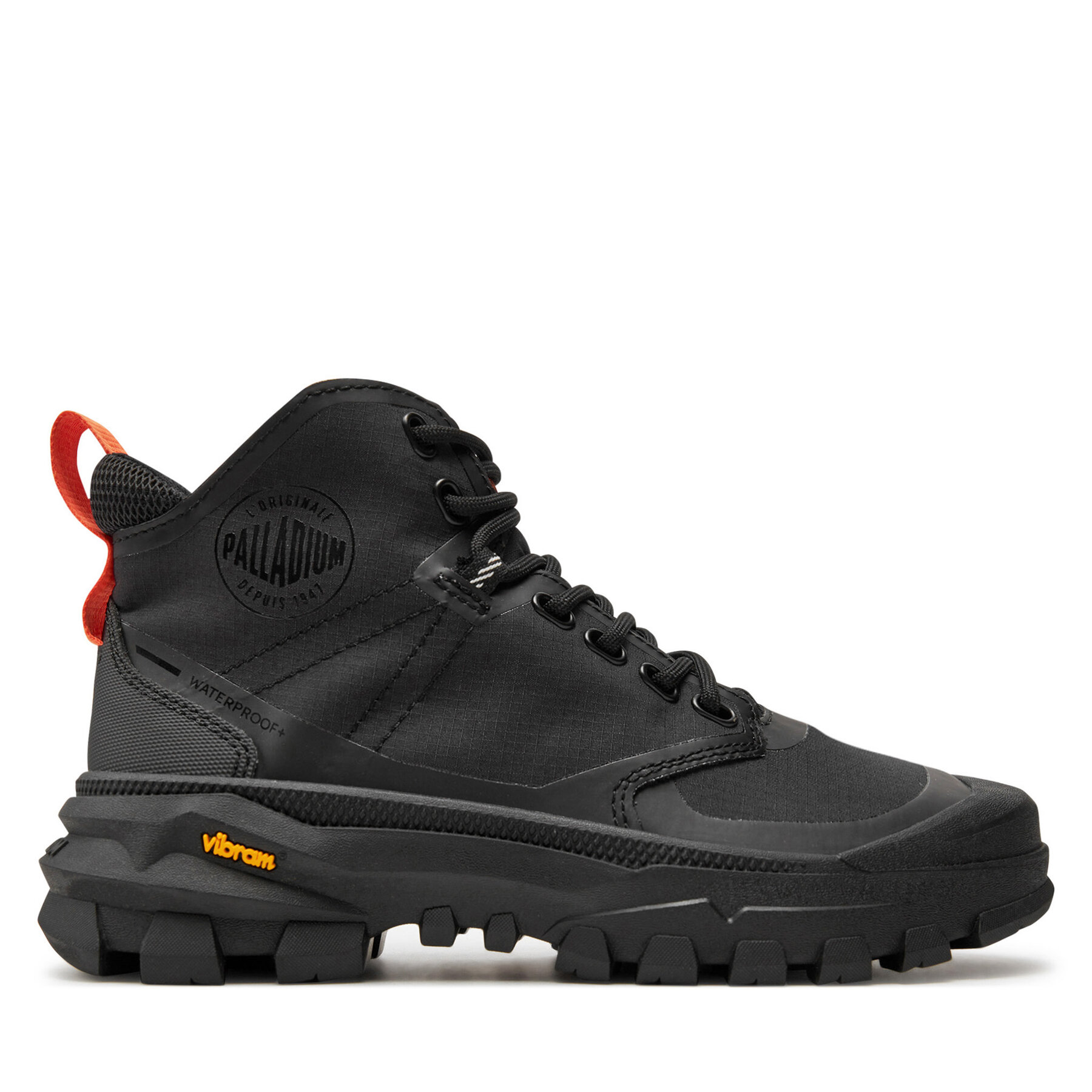 Schnürstiefeletten Palladium Pallarider Mid Wp+ 79108-008-M Schwarz Schnürstiefeletten Palladium Pallarider Mid Wp+ 79108-008-M Schwarz von Palladium