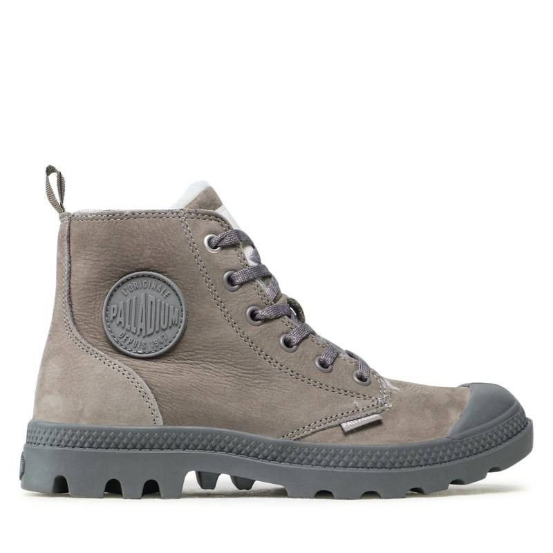 Schnürstiefeletten Palladium Pampa Hi Zip Wl 95982-055-M Grau von Palladium