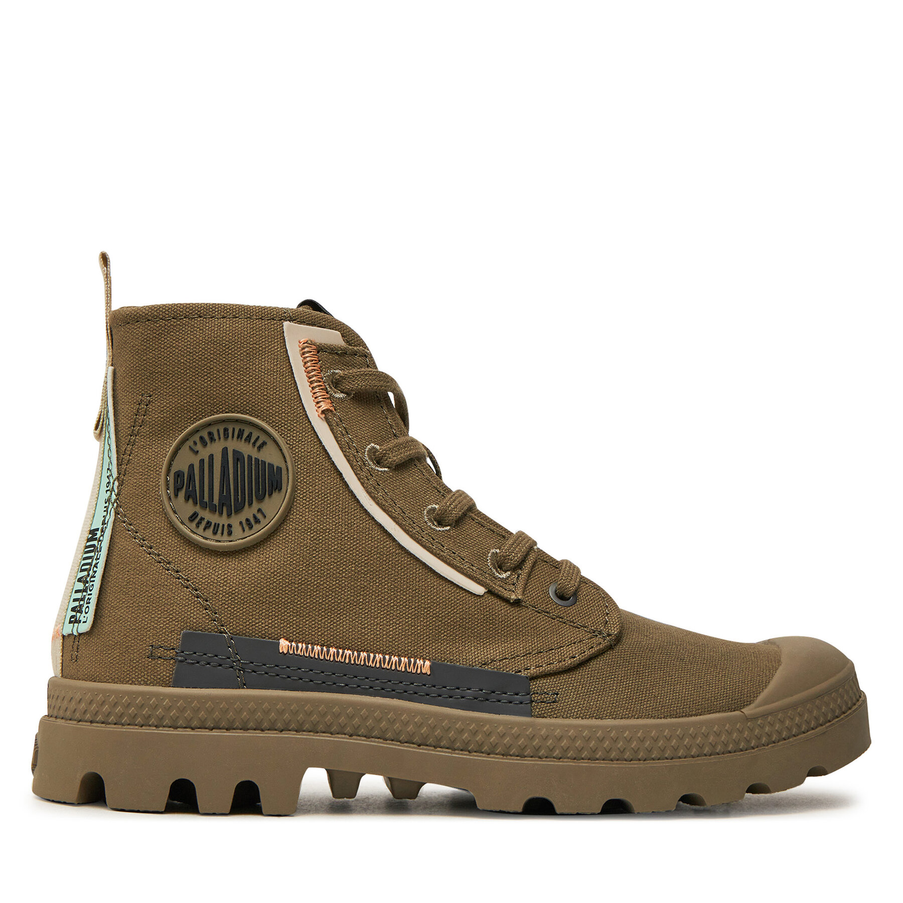 Schnürstiefeletten Palladium Pampa Underlayer 99183-377-M Grün Schnürstiefeletten Palladium Pampa Underlayer 99183-377-M Grün von Palladium
